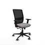 PIQUERAS Y CRESPO Silla de oficina Haches con mecanismo Sincro/Traslack Gris y Negro