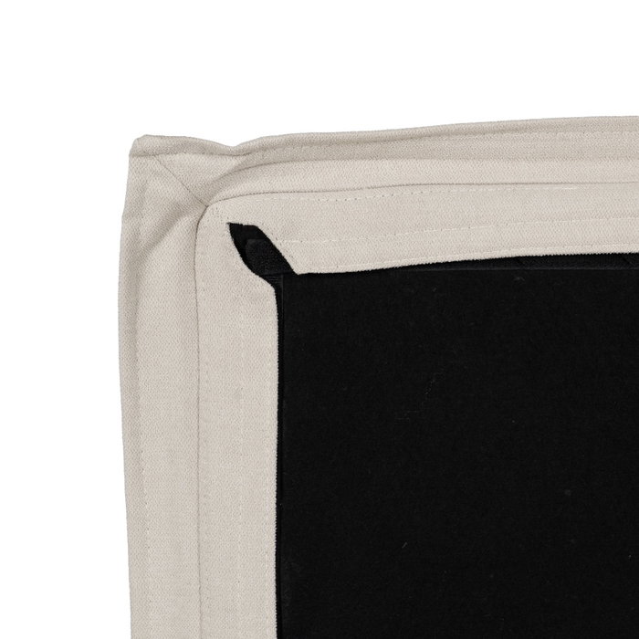 Cabecero Beige Tejido Dormitorio 160 X 8 X 100 cm