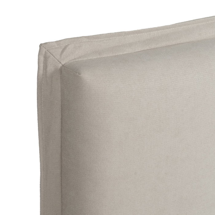 Cabecero Beige Tejido Dormitorio 160 X 8 X 100 cm