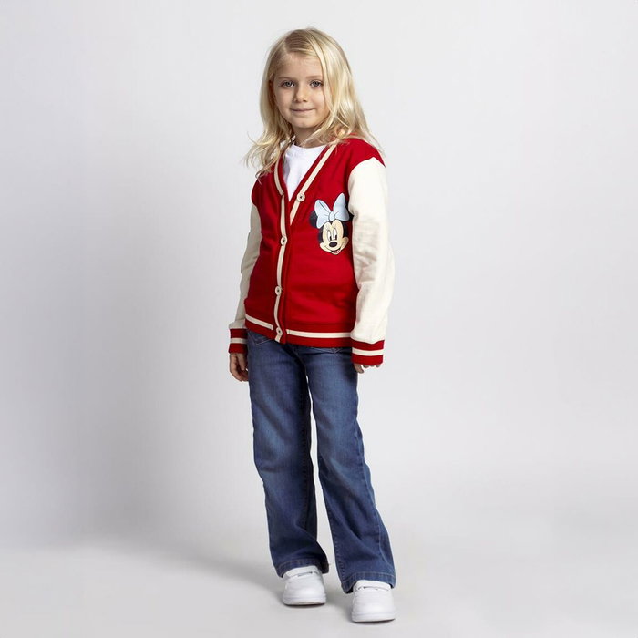 Cerdá Chaqueta Cotton Brushed Baseball Minnie 7 Años Rojo