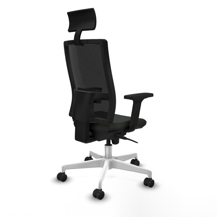 PIQUERAS Y CRESPO Silla de oficina Horna con mecanismo Sincro, Negro