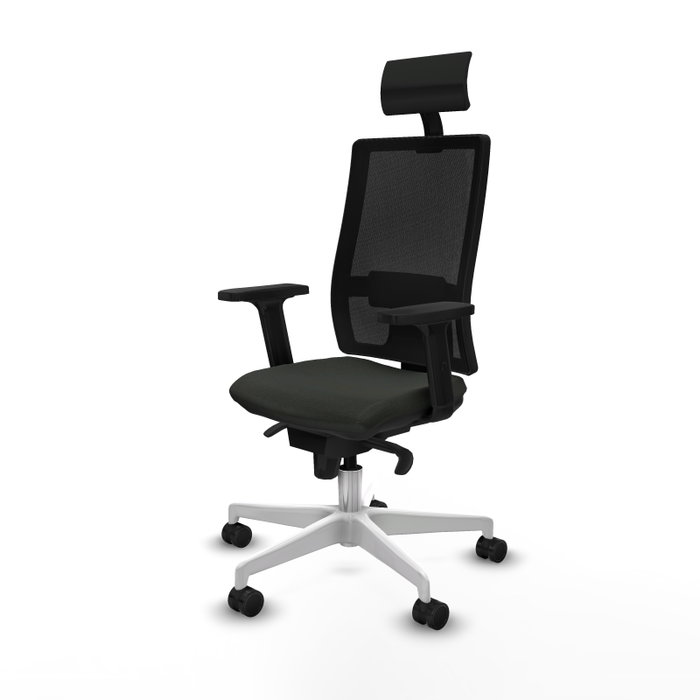 PIQUERAS Y CRESPO Silla de oficina Horna con mecanismo Sincro, Negro