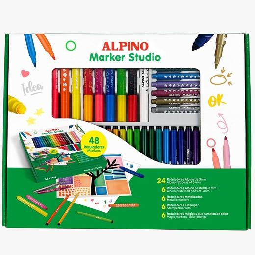 Alpino Marker Studio Set de 48 Rotuladores Surtidos Alpino Marker Studio Set de 48 Rotuladores Surtidos