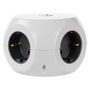 Ewent EW3939 Regleta Cúbica con 3 Tomas y 3 Puertos USB Blanco