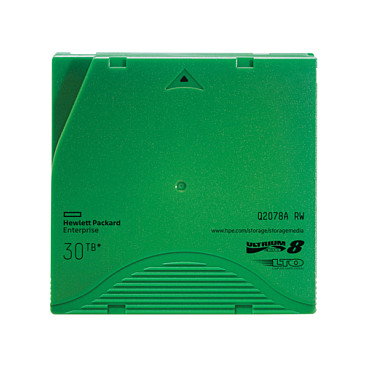HPE Q2078A Cinta LTO-8 Ultrium 30 TB RW Data Cartridge, Capacidad de compresión 30 TB, 12 TB nativos, Velocidad 700 MB/s