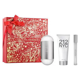 Carolina Herrera 212 Eau de Toilette para Mujer, Set de 100 ml + Loción Corporal + Vial 10 ml