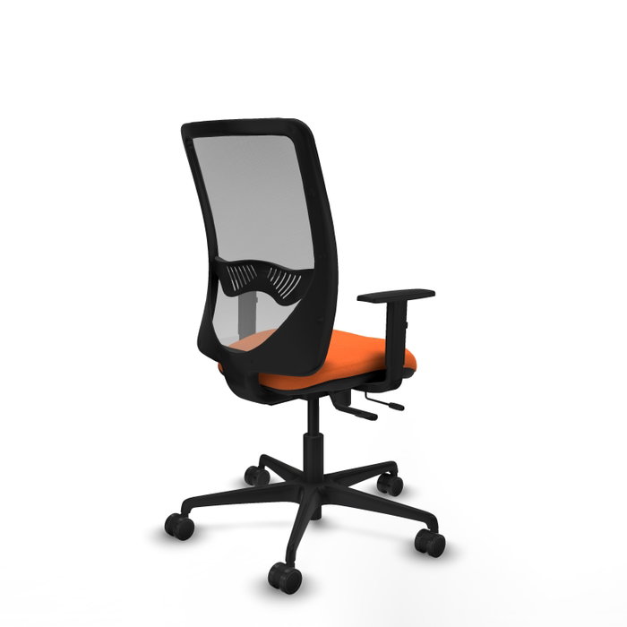 PIQUERAS Y CRESPO Silla de oficina Zulema Naranja y Gris