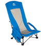 Aktive Silla plegable azul con bolsillo y posavasos