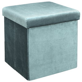 Home Deco Factory Caja-puf Plegable Giulia Azul Canard