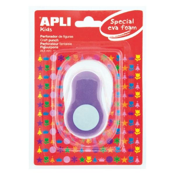 Apli Perforadora de Goma Eva Forma Redonda 25,4 mm Lila Apli Perforadora de Goma Eva Forma Redonda 25,4 mm Lila