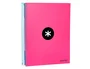 Antartik Cuaderno Espiral A4 Micro Tapa Forrada 120 Hojas 90gr Cuadro 5mm 4 Taladros Color Rosa