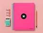 Antartik Cuaderno Espiral A4 Micro Tapa Forrada 120 Hojas 90gr Cuadro 5mm 4 Taladros Color Rosa