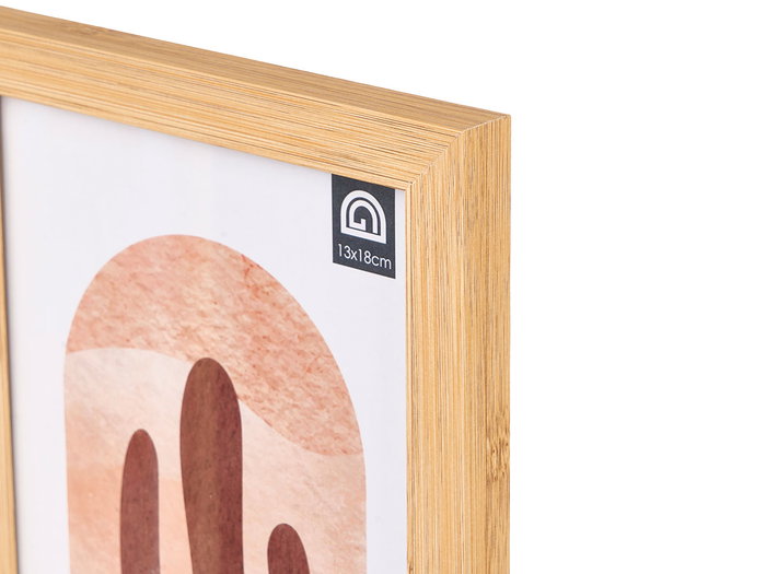 Giftdecor Portafoto Doble Efecto Bambú 13x18 cm en Madera (MDF) y Vidrio Marrón (Set de 12) Giftdecor Portafoto Doble Efecto Bambú 13x18 cm en Madera (MDF) y Vidrio Marrón (Set de 12)