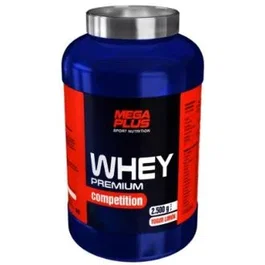 Mega Plus Whey Premium Competition - Proteína en Polvo de Suero de Leche Sabor Vainilla para Deportistas, 1 Kilogramo