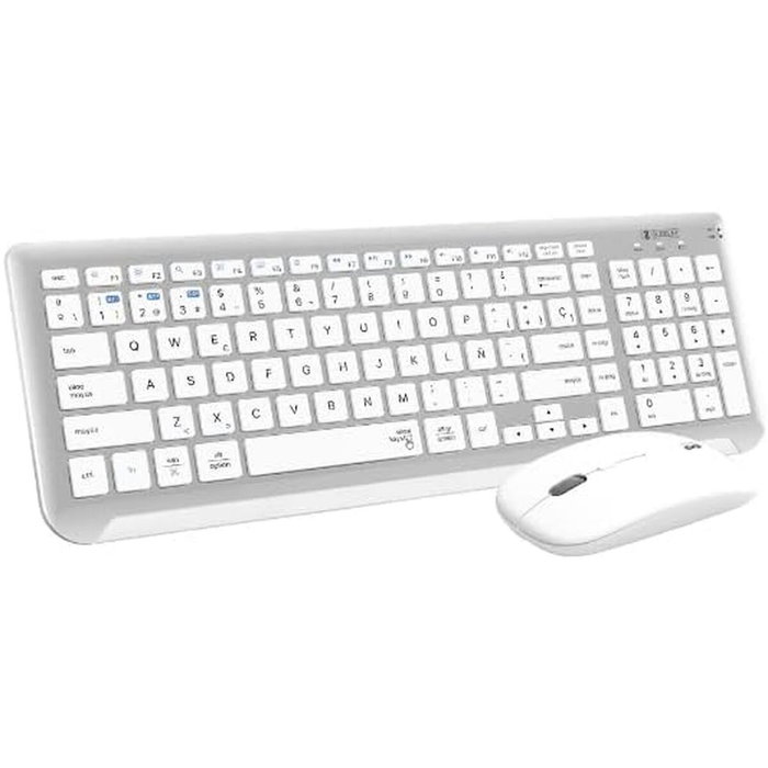 Subblim Combo Dual Prestige Extendido Plata/Blanco (Teclado y Ratón Inalámbrico) Subblim Combo Dual Prestige Extendido Plata/Blanco (Teclado y Ratón Inalámbrico)