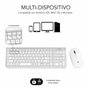 Subblim Combo Dual Prestige Extendido Plata/Blanco (Teclado y Ratón Inalámbrico)