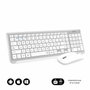 Subblim Combo Dual Prestige Extendido Plata/Blanco (Teclado y Ratón Inalámbrico)