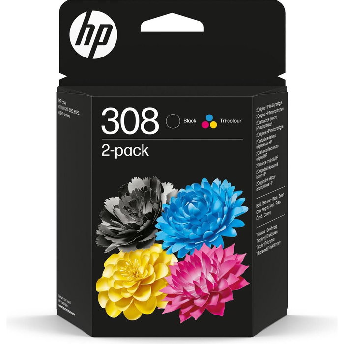 Cartucho de Tinta Original HP Nº 308 Amarillo Azul Negro Magenta (24 Unidades) Cartucho de Tinta Original HP Nº 308 Amarillo Azul Negro Magenta (24 Unidades)