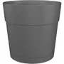Artevasi ART5600442843552 Jarra de flores y capri redondo - plástico - tanque de agua - diámetro 40 cm - antracita