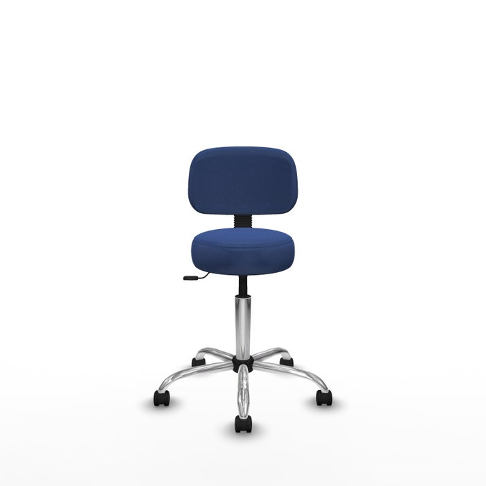 PIQUERAS Y CRESPO Silla Llanos giratorio bali azul marino base cromada PIQUERAS Y CRESPO Silla Llanos giratorio bali azul marino base cromada