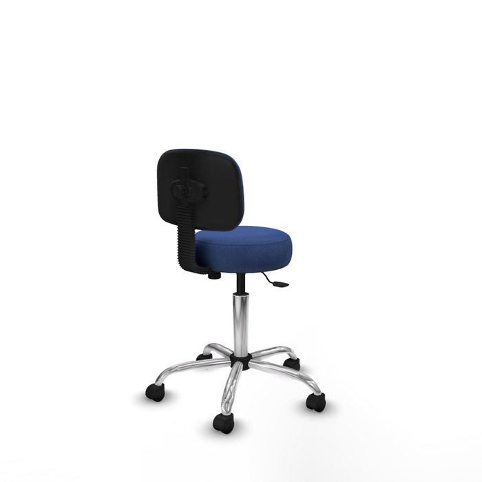 PIQUERAS Y CRESPO Silla Llanos giratorio bali azul marino base cromada PIQUERAS Y CRESPO Silla Llanos giratorio bali azul marino base cromada