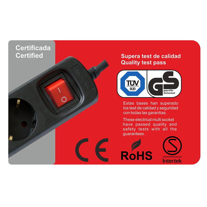 Regleta Silver Electronics 9629 Negro Regleta Silver Electronics 9629 Negro