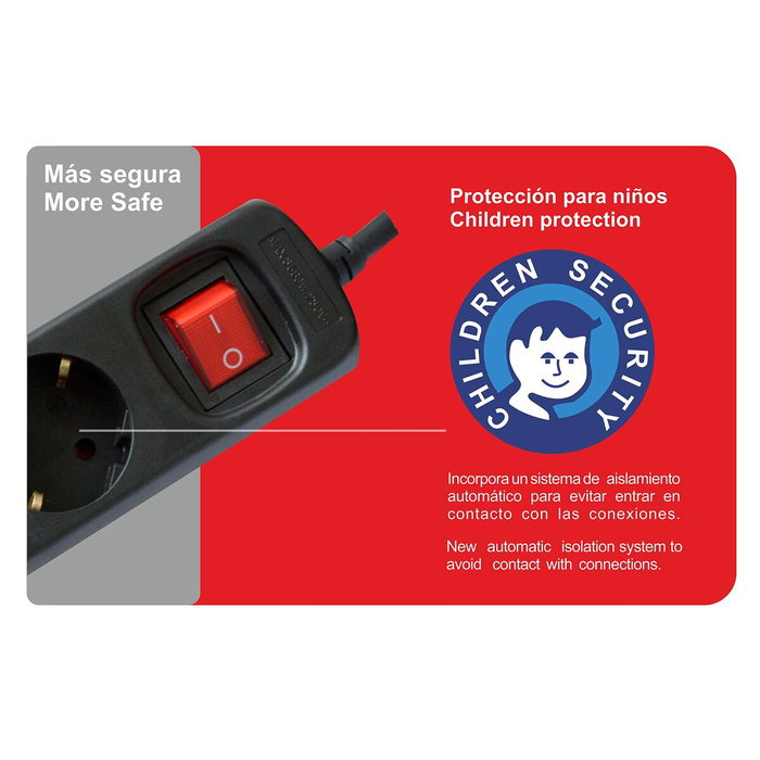 Regleta Silver Electronics 9629 Negro Regleta Silver Electronics 9629 Negro