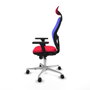 PIQUERAS Y CRESPO Silla de oficina Jorquera con mecanismo Sincro, Rojo y Azul