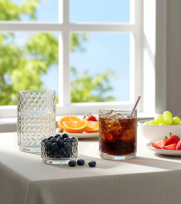 LAV Set de 6 Vasos Largos Apilables Tessa 500cc