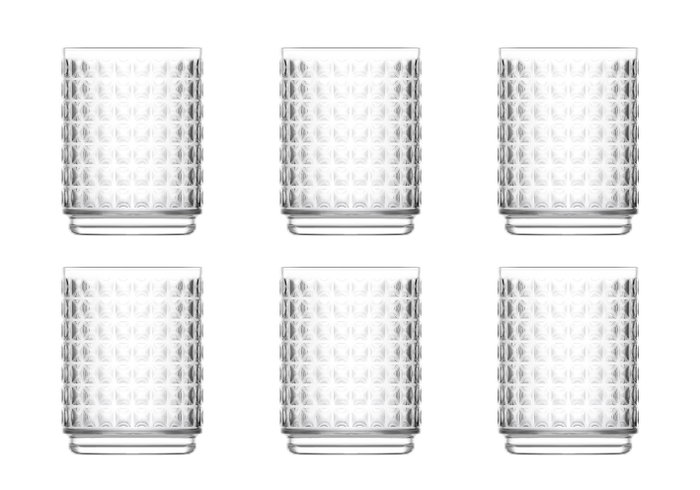 LAV Set de 6 Vasos Largos Apilables Tessa 500cc