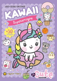 GATO DE HOJALATA, Juego y coloreo con stickers Kawaii (2) - SO CUTE