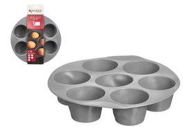 Kinvara Molde Freidora de Aire de Silicona Gris con 7 Compartimentos 21x21x4 cm (Set de 24)