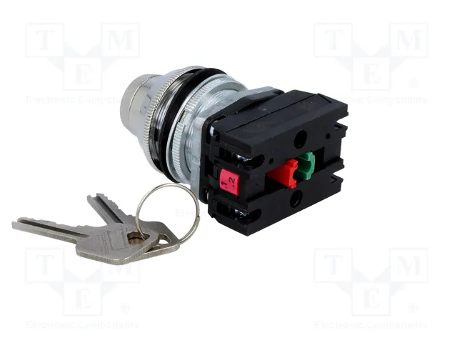 PROMET Interruptor Rotativo con Llave NEF30-BXY 30mm NC + NA PROMET Interruptor Rotativo con Llave NEF30-BXY 30mm NC + NA
