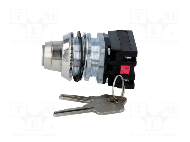 PROMET Interruptor Rotativo con Llave NEF30-BXY 30mm NC + NA PROMET Interruptor Rotativo con Llave NEF30-BXY 30mm NC + NA
