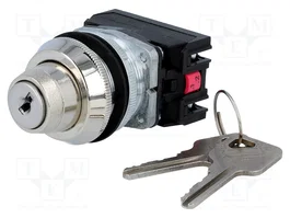 PROMET Interruptor Rotativo con Llave NEF30-BXY 30mm NC + NA