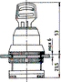 PROMET Interruptor Rotativo con Llave NEF30-BXY 30mm NC + NA