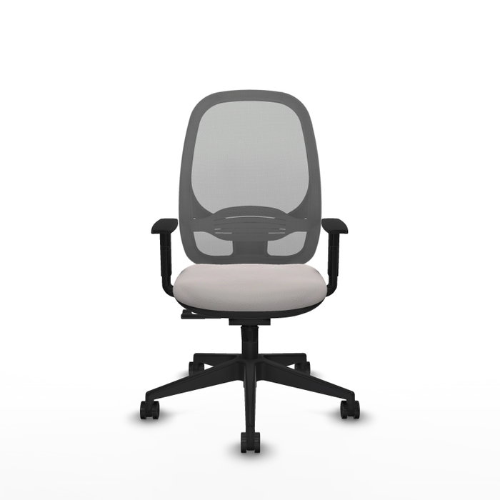 PIQUERAS Y CRESPO Silla de oficina Cilanco con mecanismo Sincro, Blanco y Gris PIQUERAS Y CRESPO Silla de oficina Cilanco con mecanismo Sincro, Blanco y Gris
