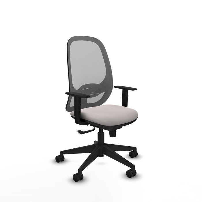 PIQUERAS Y CRESPO Silla de oficina Cilanco con mecanismo Sincro, Blanco y Gris PIQUERAS Y CRESPO Silla de oficina Cilanco con mecanismo Sincro, Blanco y Gris