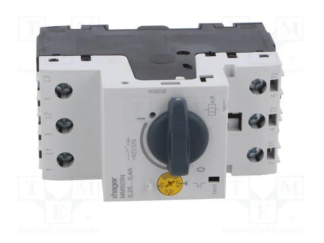 HAGER MM503N Interruptor motorizado 0,09kW 230VAC