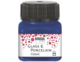 Kreul Pintura Vidrio y Porcelana Glass & Porcelain Classic Azul Real 20ml