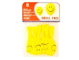 Blanca Globos de Cara Sonriente Biodegradables
