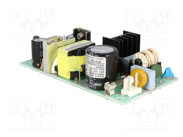 MEAN WELL PD-25A Fuente de alimentación de 25W con 2 salidas