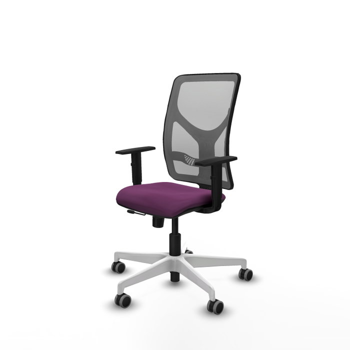 PIQUERAS Y CRESPO Silla de oficina Motilla Sincro/Traslack Morado y Gris