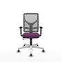 PIQUERAS Y CRESPO Silla de oficina Motilla Sincro/Traslack Morado y Gris