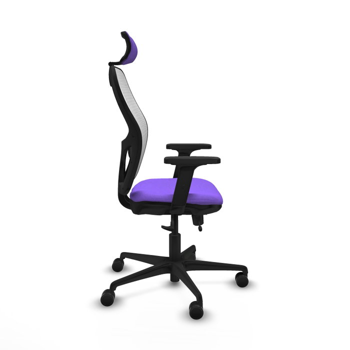 PIQUERAS Y CRESPO Silla de oficina Jorquera Sincro/Traslack Lila y Blanco