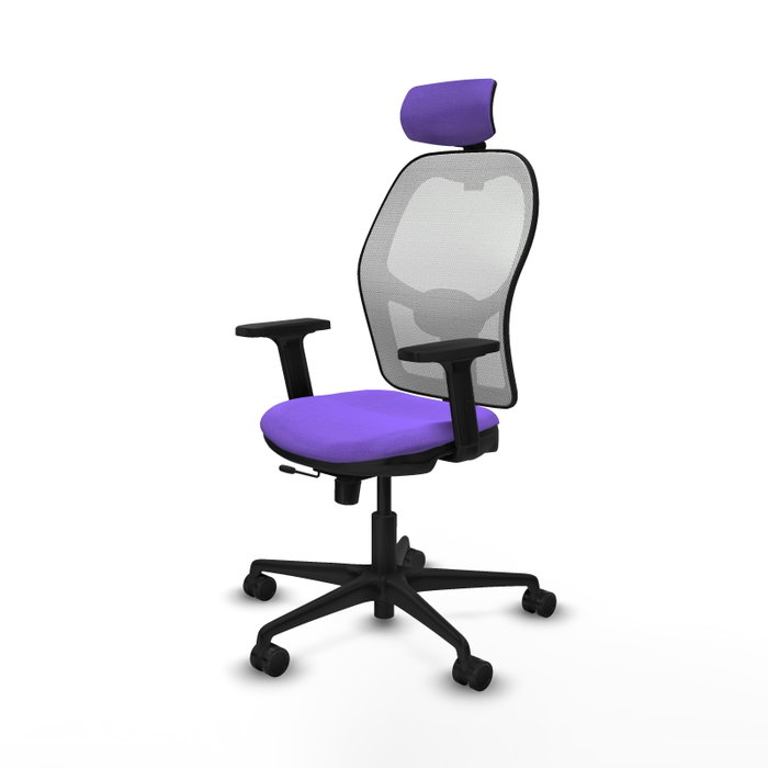 PIQUERAS Y CRESPO Silla de oficina Jorquera Sincro/Traslack Lila y Blanco