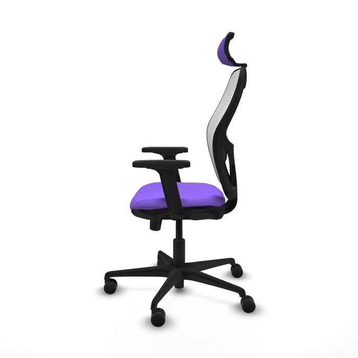 PIQUERAS Y CRESPO Silla de oficina Jorquera Sincro/Traslack Lila y Blanco