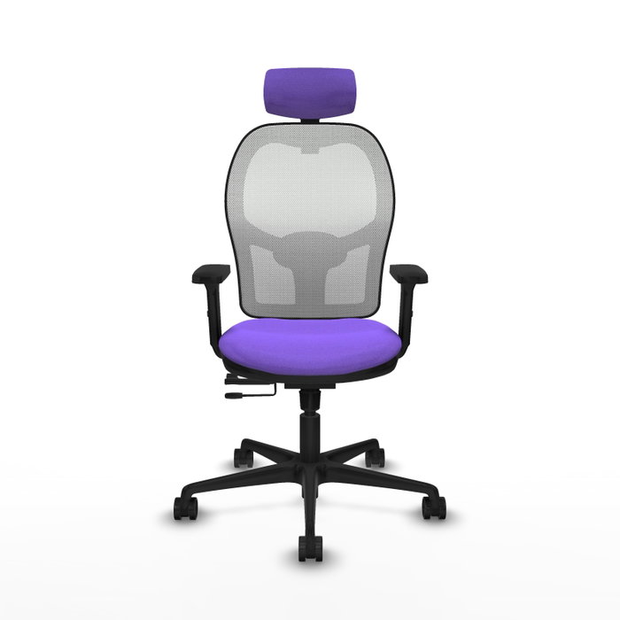PIQUERAS Y CRESPO Silla de oficina Jorquera Sincro/Traslack Lila y Blanco