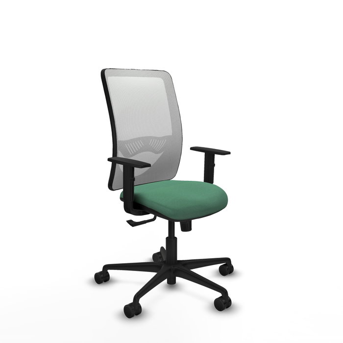 PIQUERAS Y CRESPO Silla de oficina Zulema con mecanismo Sincro Verde esmeralda y Blanco PIQUERAS Y CRESPO Silla de oficina Zulema con mecanismo Sincro Verde esmeralda y Blanco