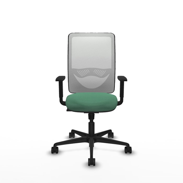 PIQUERAS Y CRESPO Silla de oficina Zulema con mecanismo Sincro Verde esmeralda y Blanco PIQUERAS Y CRESPO Silla de oficina Zulema con mecanismo Sincro Verde esmeralda y Blanco